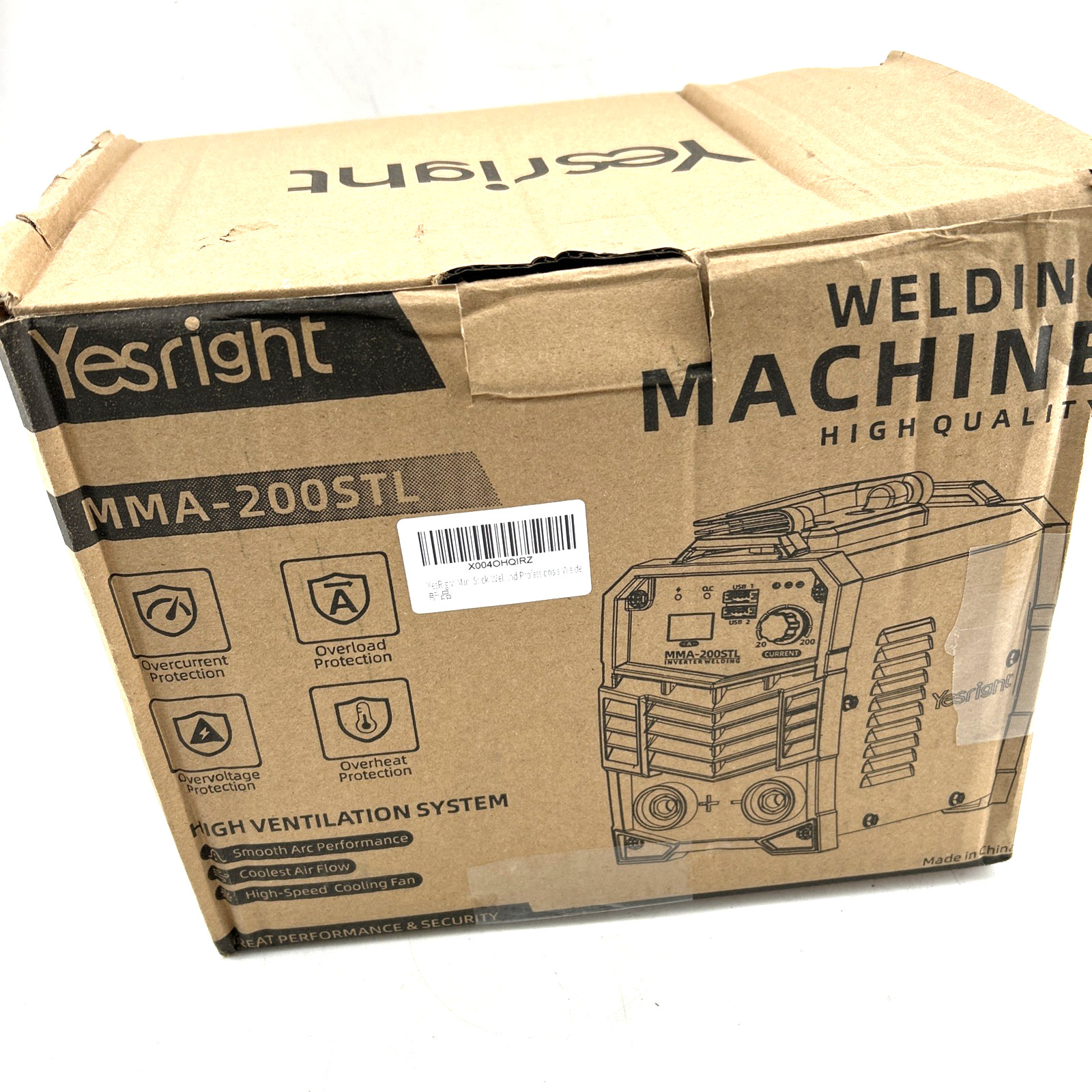 YesRight 200A Welding Machine 110V Mini ARC Stick Welder with 20 Rods & Goggles