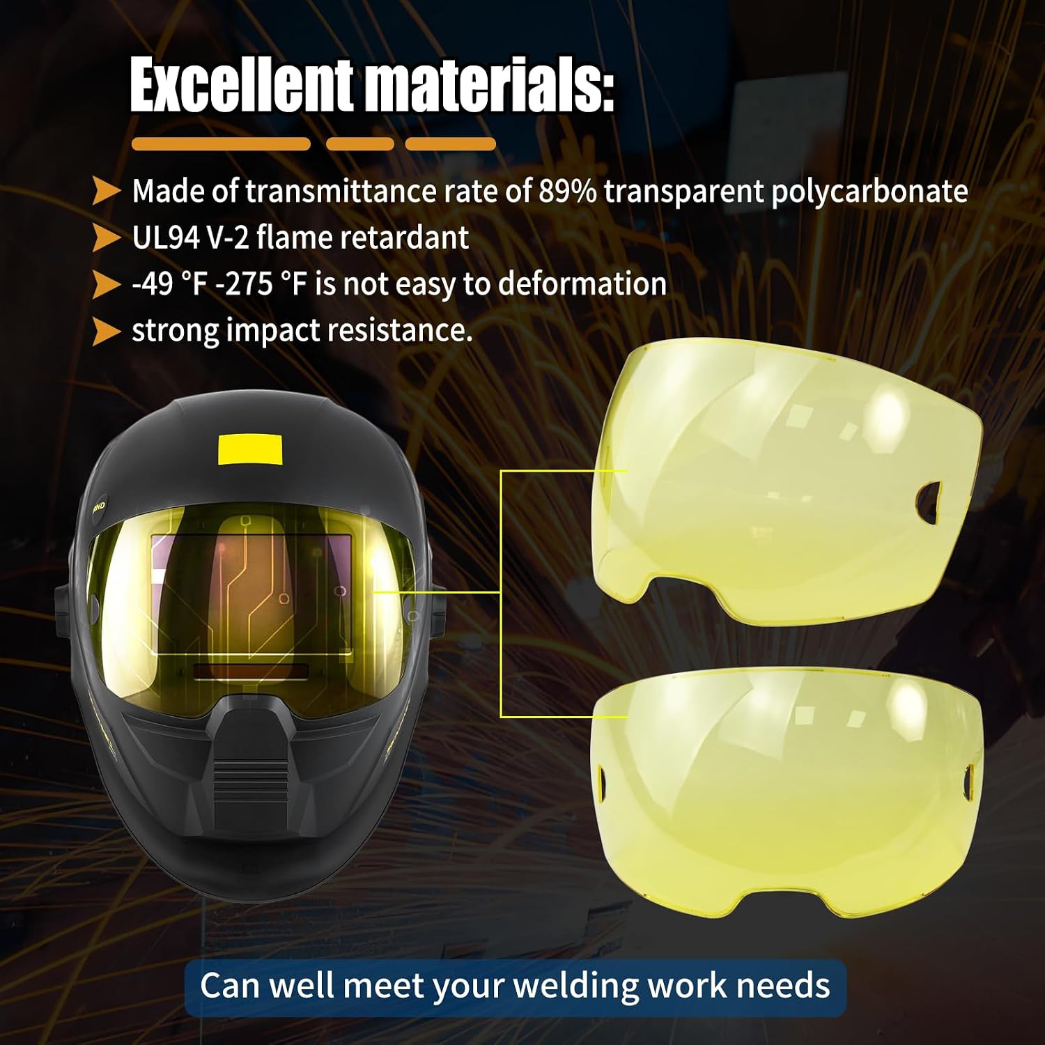 10 Pack 0700000803 Amber Front Lid Lens,Front Cover Lenses Compatible with Senti