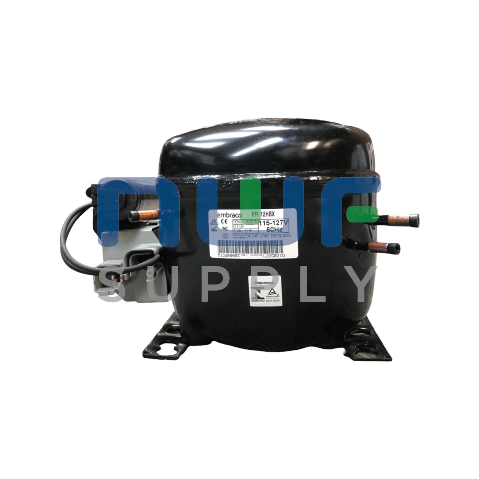 Embraco FFI12HBX FFI12HBX1 Refrigeration Compressor 1/3 HP 115V