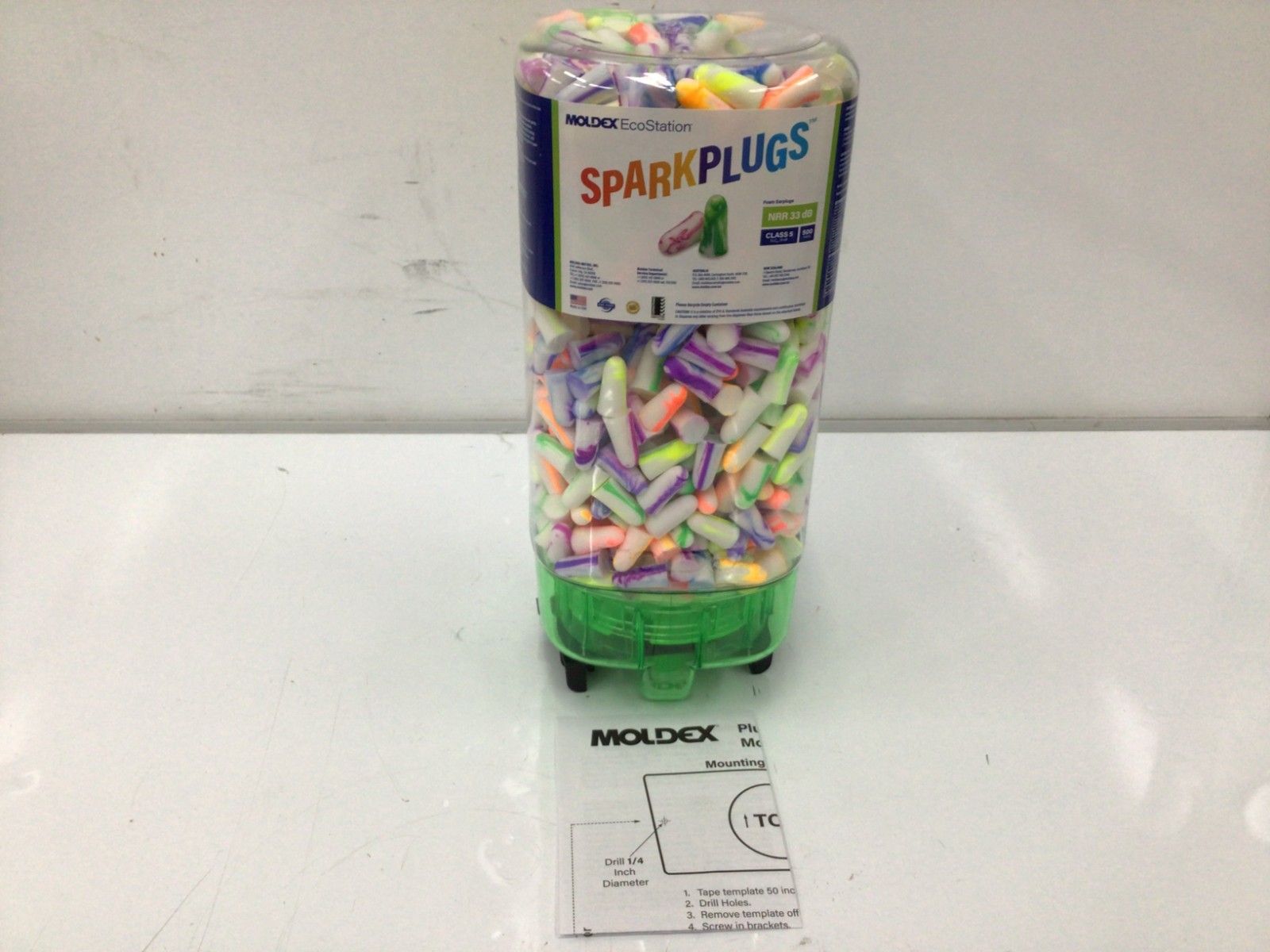 MOLDEX 6703 Ear Plug Dispenser,500 Pair Cap. 60EE31