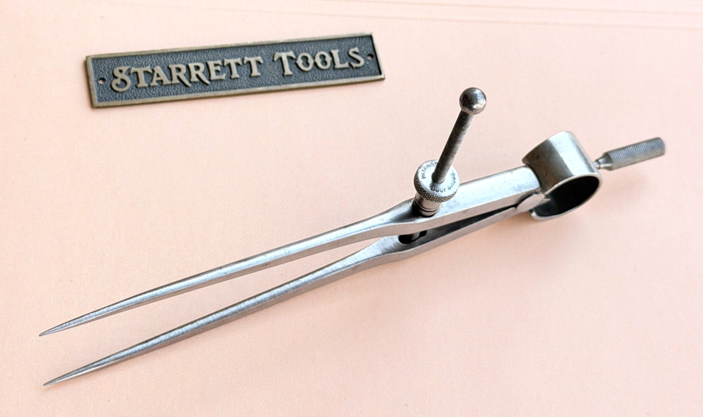 STARRETT No.77B-6 Fay Spring-Type Dividers W/Square Legs; 6.0” Size & Capacity.