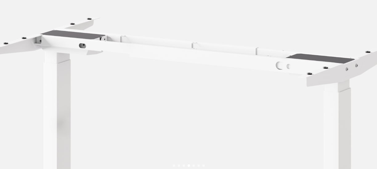 Autonomous Desk DIY – 2-Stage Height Adjustable Standing Desk Frame, White, Ship