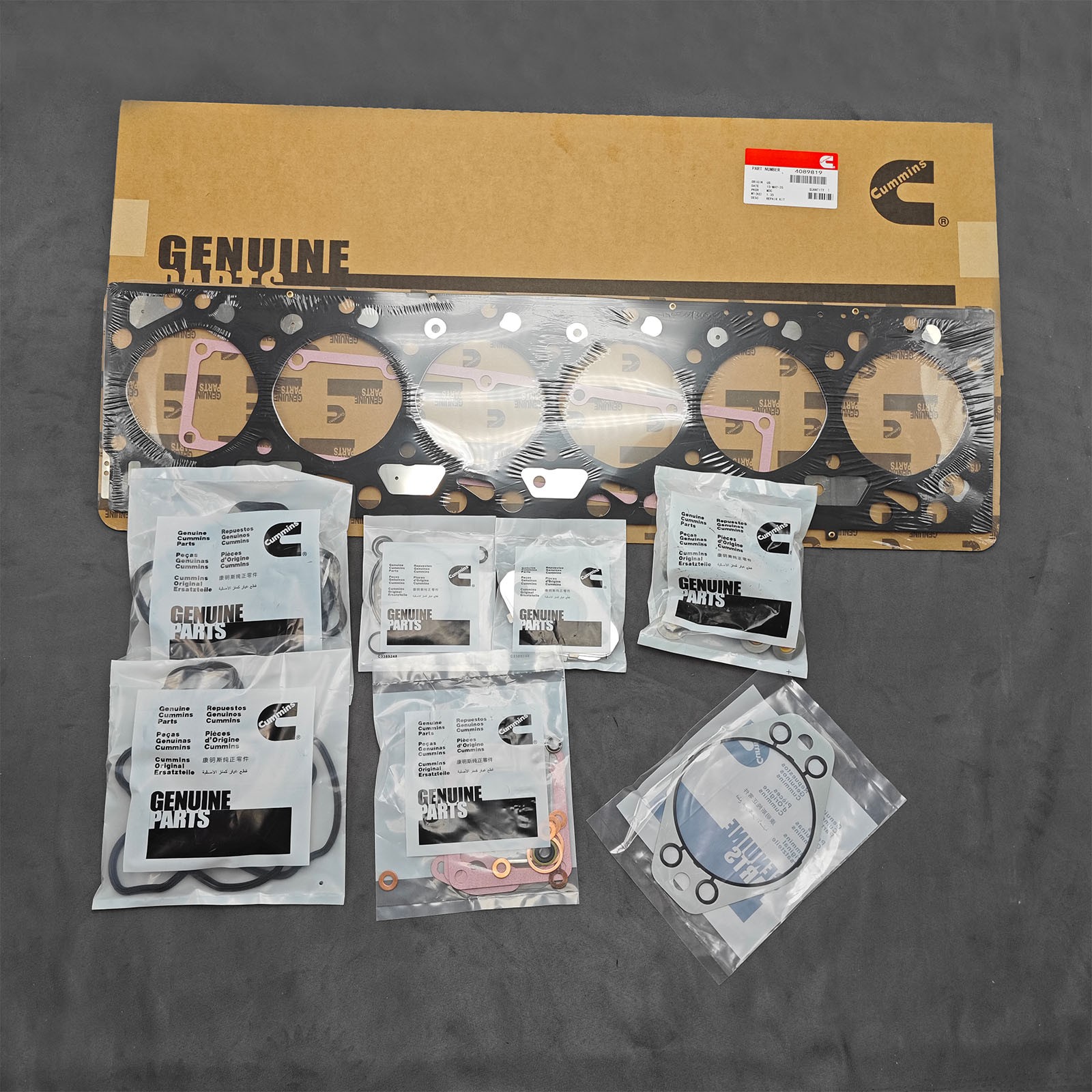 New Cylinder Upper Head Gasket Set Kit 4089819 for Dodge Ram 5.9L Cummins 03-06