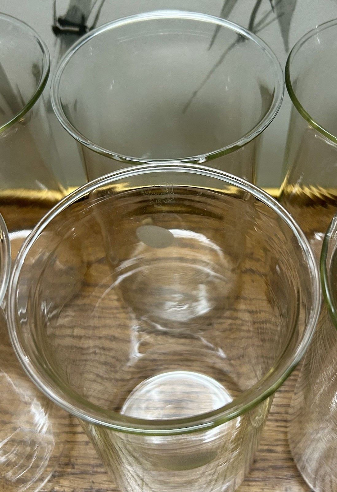 6 VTG PYREX 600mL Borosilicate Lab Berzelius Beakers Original Box Green Stamp
