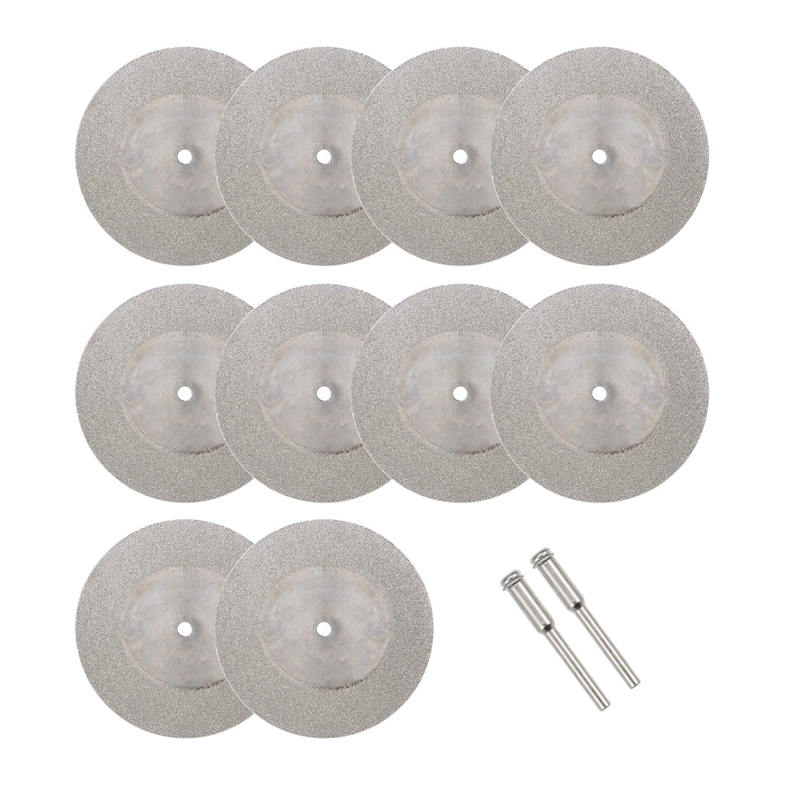 10Pcs 50mm Diamond Cutting Wheels Cut Off Wheel with 2Pcs Mandrels New