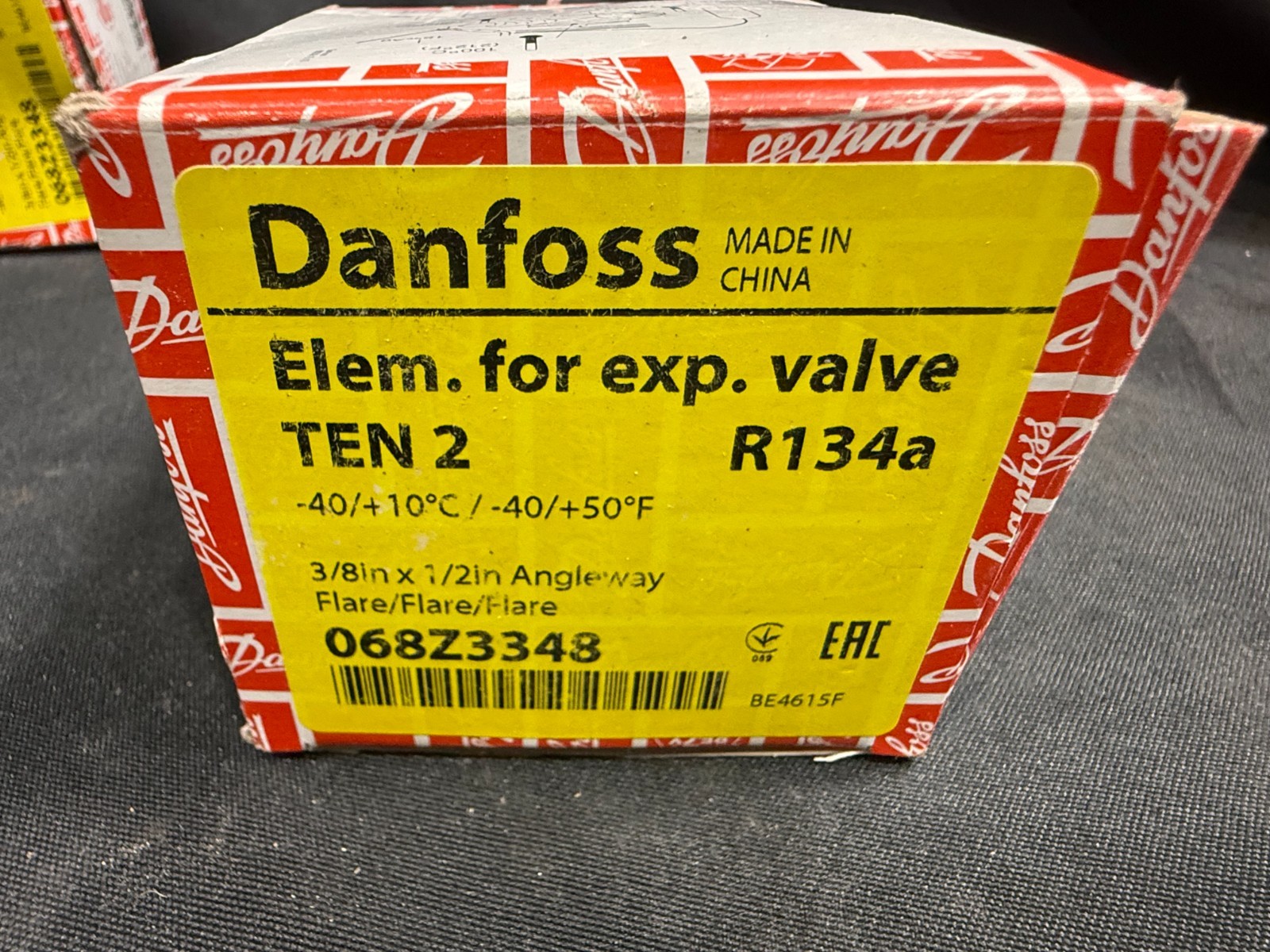 Danfoss 068Z3348 Thermostatic Expansion Valve TE2 TEN2 R134a R513A External NIB