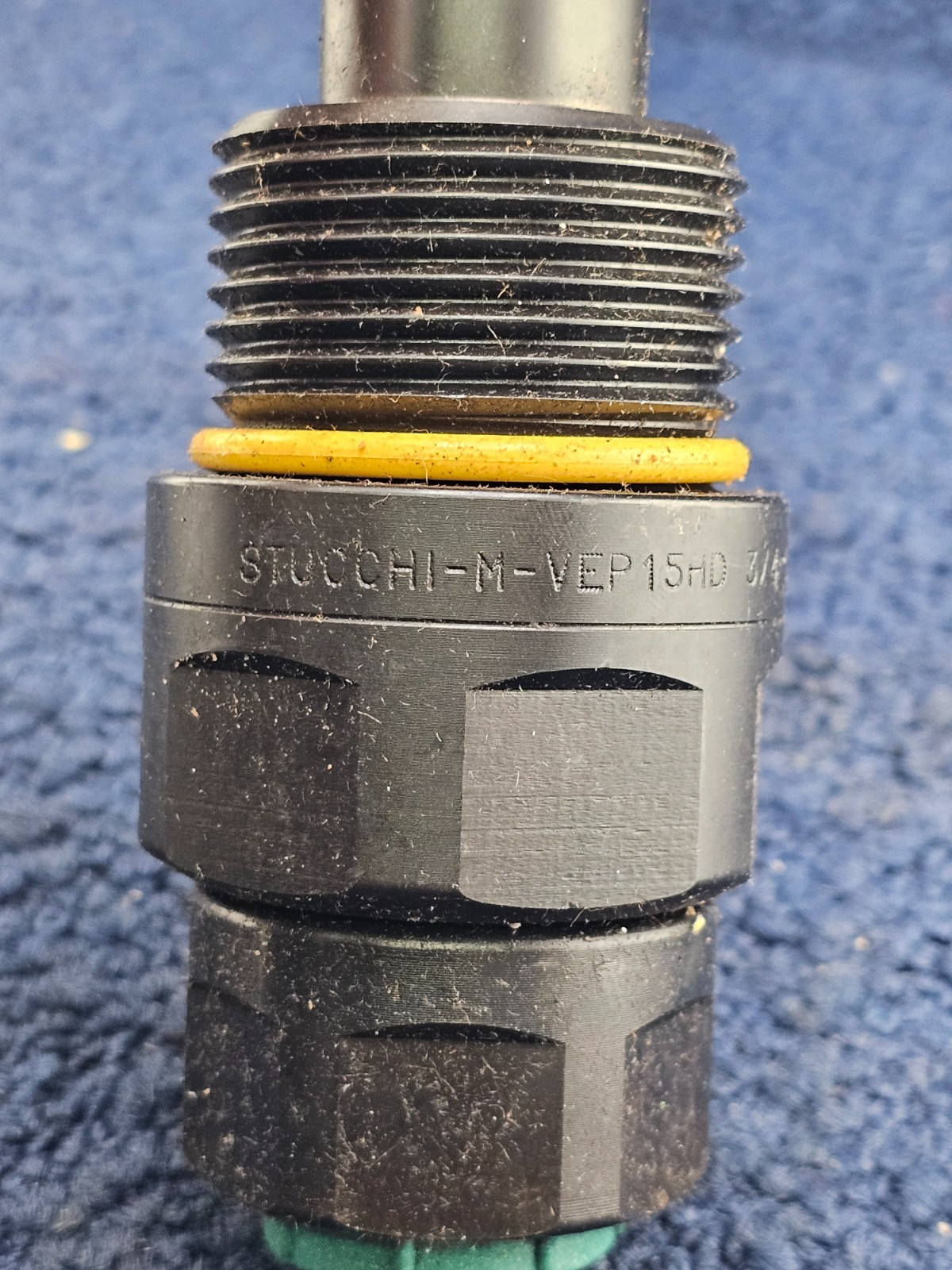 STUCCHI M-VEP15HD 3/4 SAE-F24 Threaded Flat Face Coupler, 3/4″ Port Size