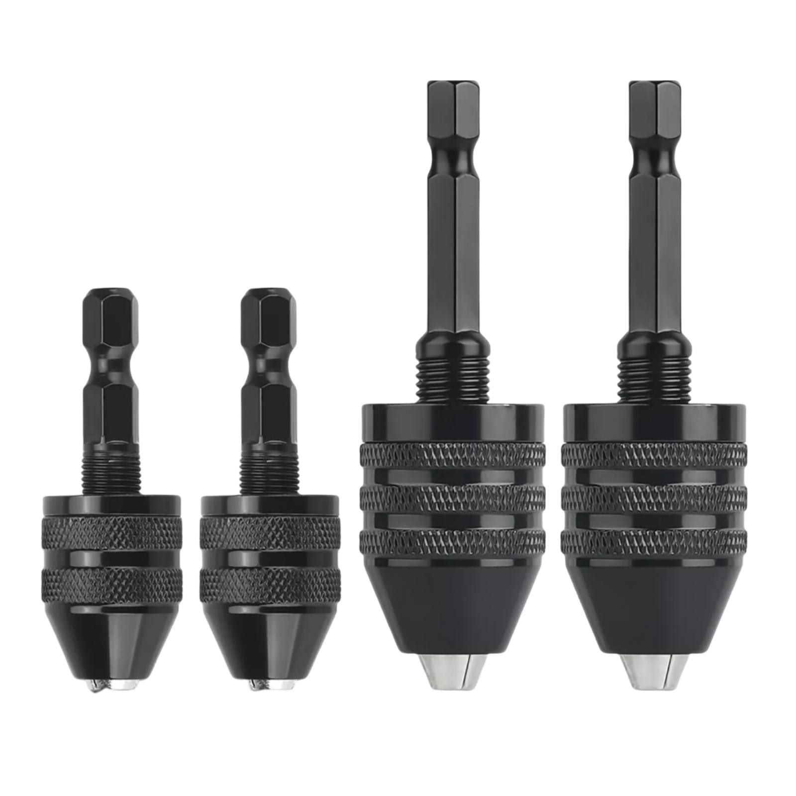 4Pcs 1/4-inch hex shank Versatile Conversion Drill chuck for 0.3-6.5 mm/3.6 mm