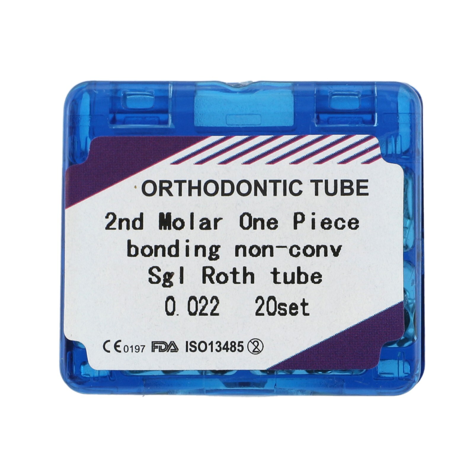 20sets Dental Orthodontic Buccal Tubes Molar Tube MBT Roth 022 1st 2nd Bondable