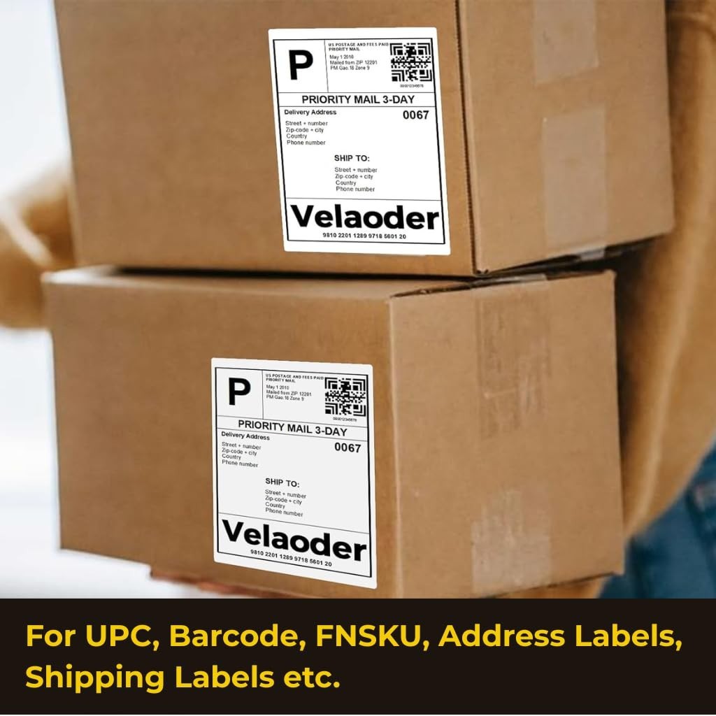 2.25×4 Direct Thermal Shipping Labels – 12 Rolls, 4200 Self-Adhesive Mailing Lab