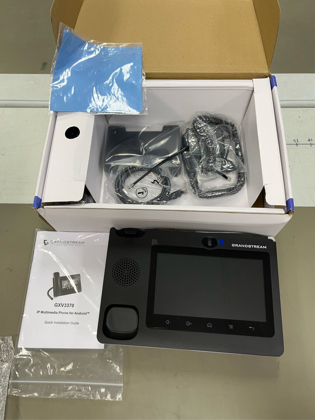 2N GXV3370 IP Phone, Corded, Corded/Cordless, Wi-Fi, Bluetooth, Desktop, Wall Mo