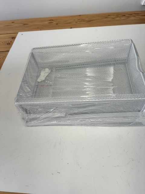Wall/Shelf Metal Wire Organizer Baskets (2)