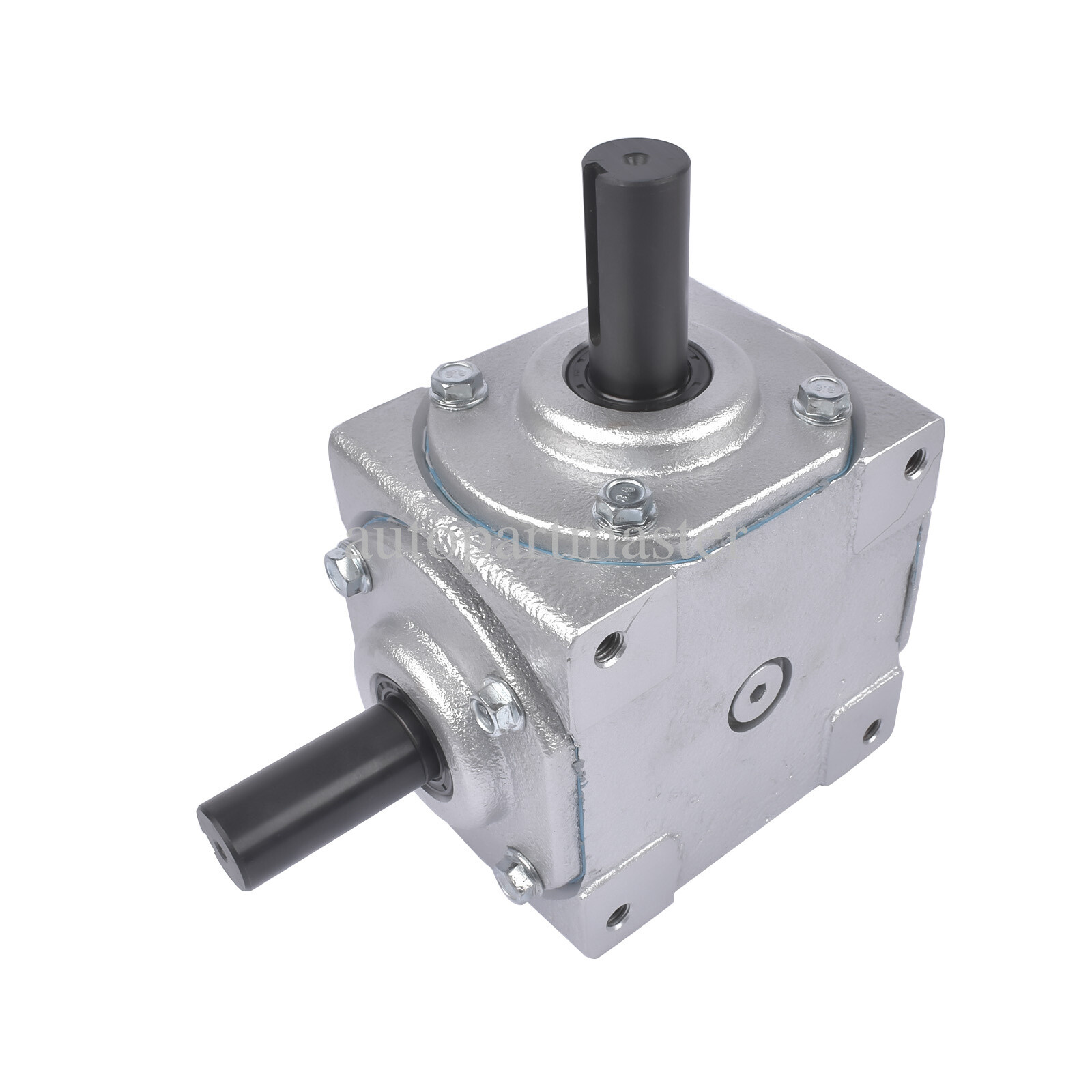 40 HP 1,800 Max RPM Right Angle Bevel Gearbox with 2 Keyed Shafts CW/CW 1:1