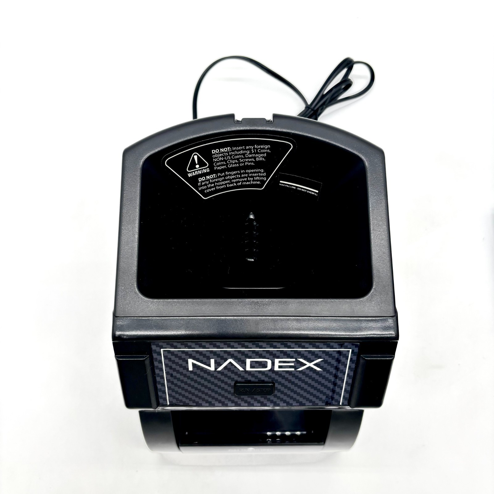Nadex (NXTE-1895) Automatic Coin Sorter/Wrapper Machine Model S36 – Black
