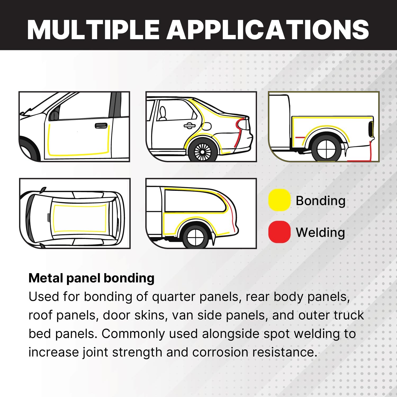 Maxi-Bond Multi-Purpose Panel Adhesive Metal, Two Part Epoxy Adhesive,