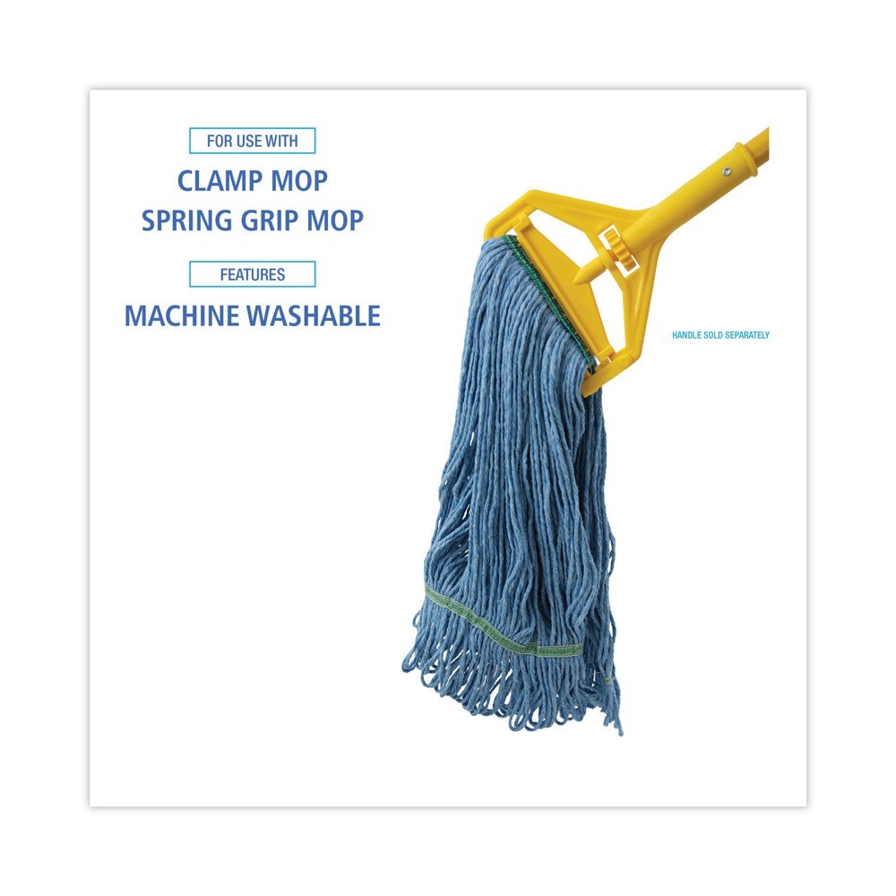 Boardwalk 502BLNB Super Loop Wet CO/SYN Mop Head – Medium, Blue New