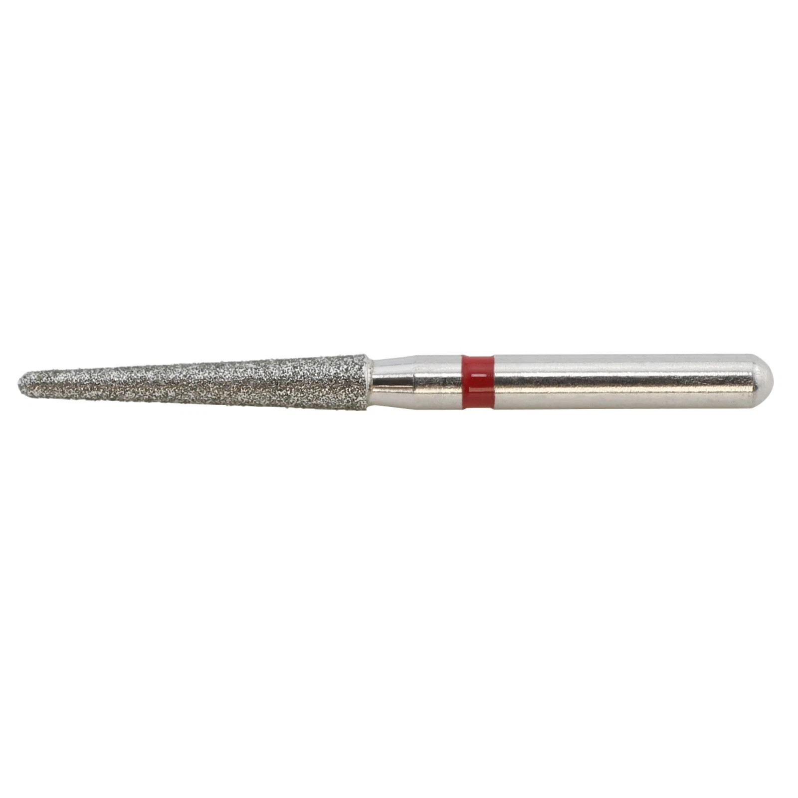 Dental Diamond Bur 850/016F Round End Taper Bur Fine Grit Red High Speed FG