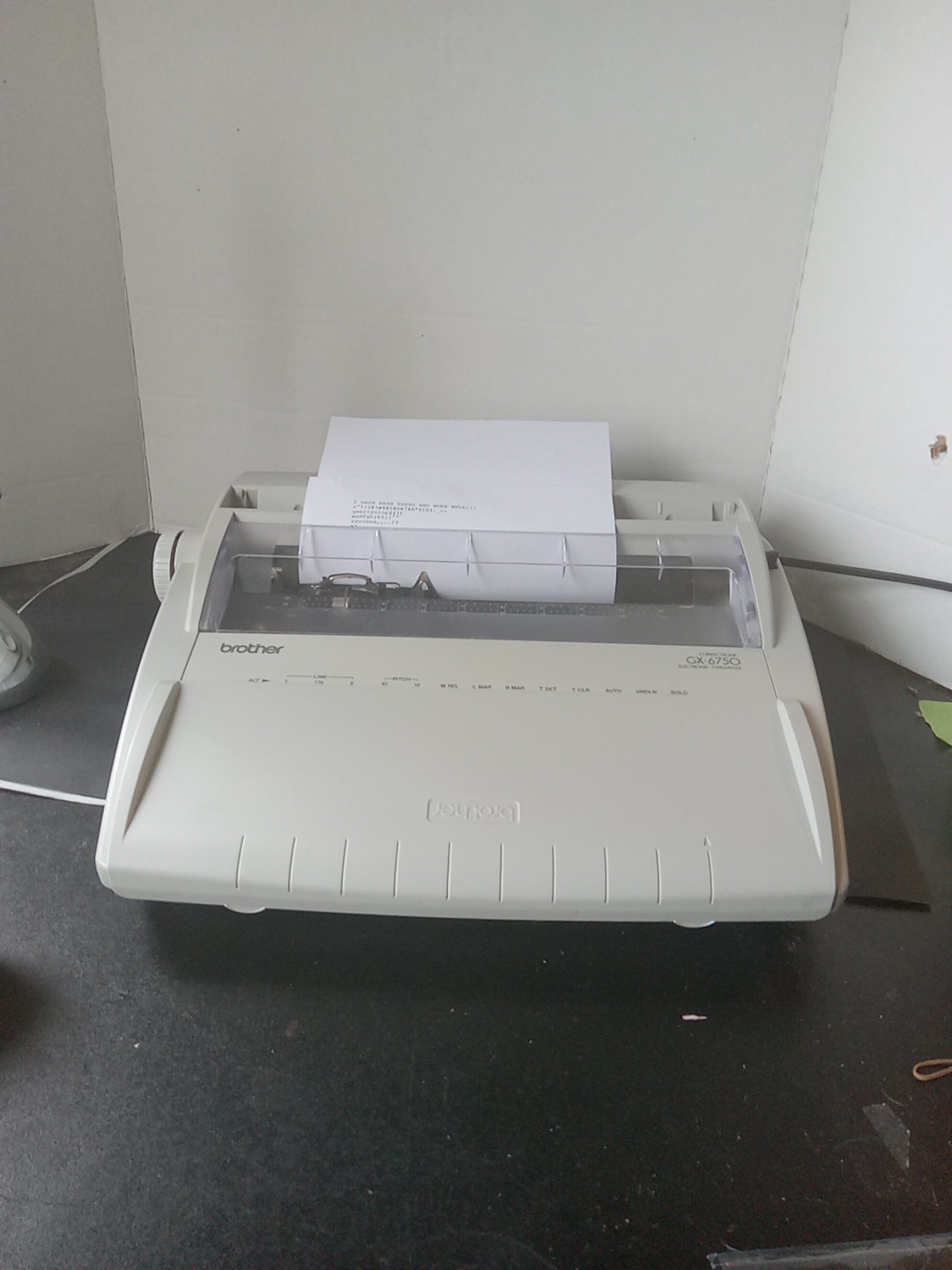 Brother Correctronic GX-6750 Electronic Typewriter Tested & Working