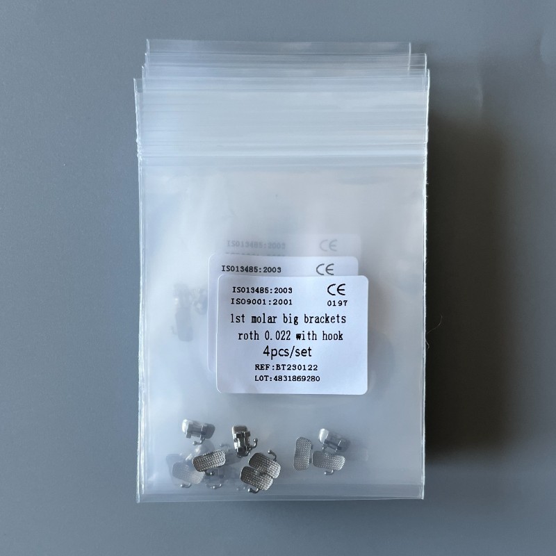 20Sets Dental Orthodontic 1st Molar Wide Big Brackets Roth 022 With hooks