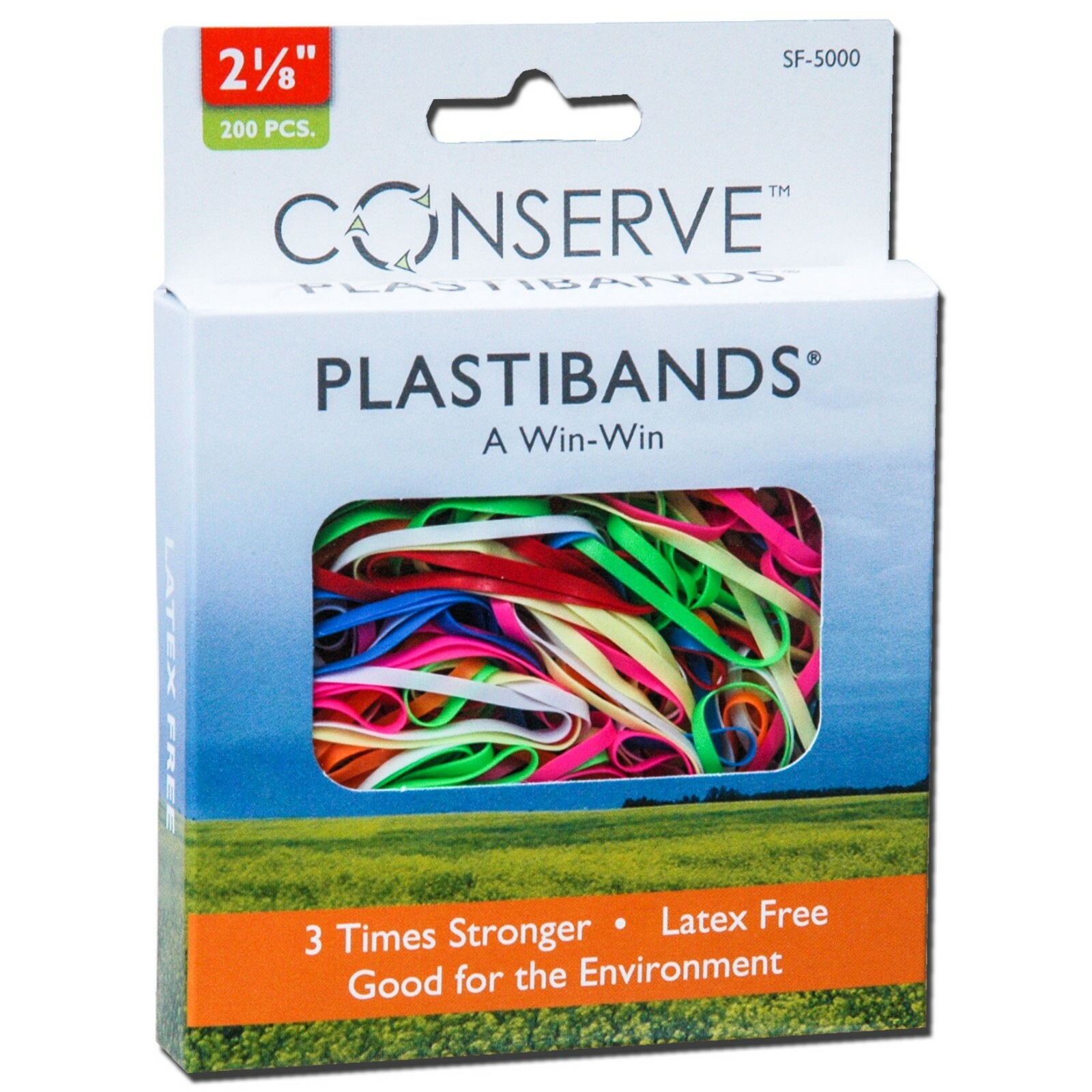 Conserve Plastibands SF-5000 By Baumgartens, 2-1/8″ Length, Box of 200