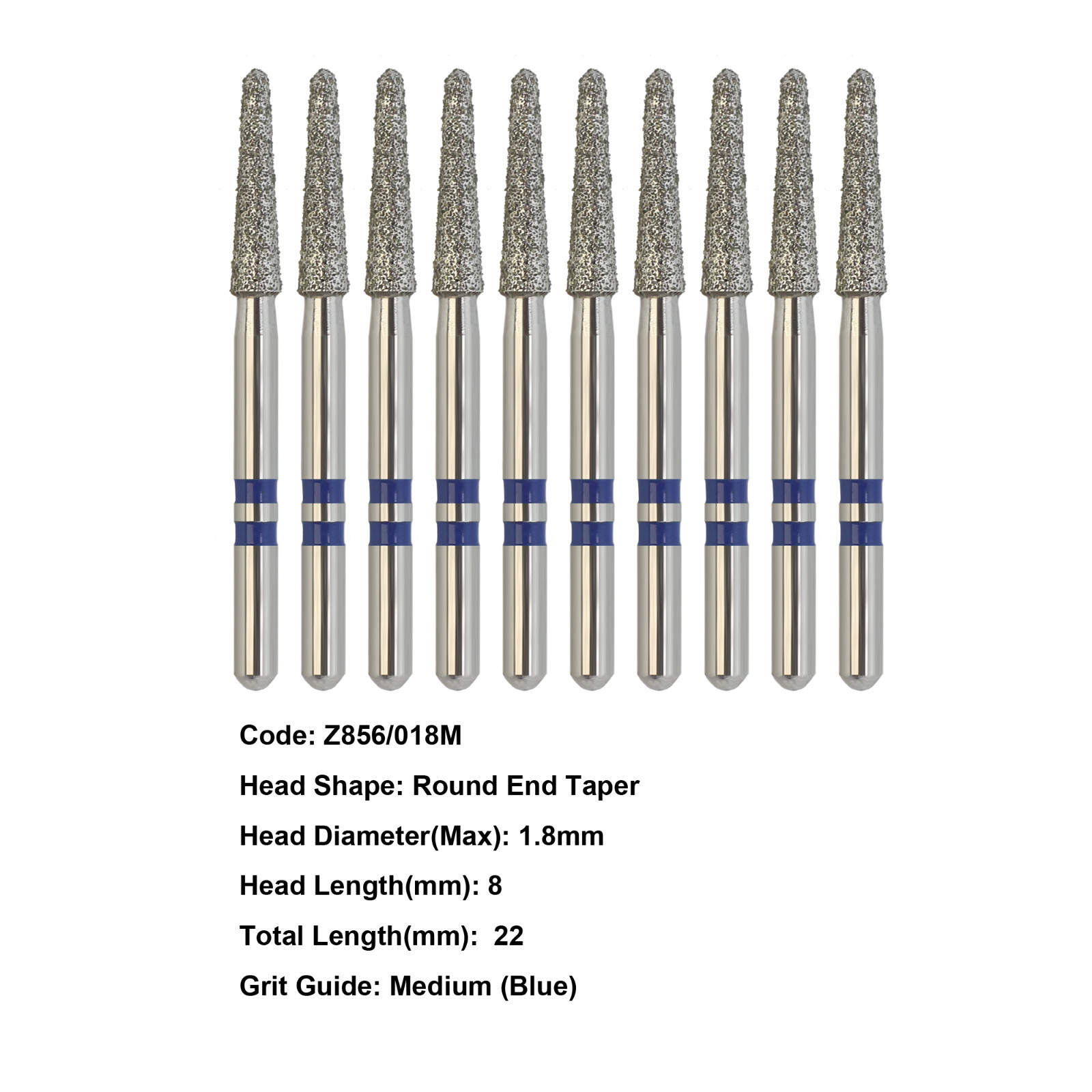 Zirconia Diamond Bur High Speed Bur FG Z368 Z856 Z850 Z881 Z379 Fine Medium Grit