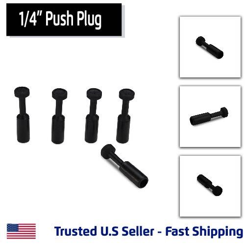 5 Pack, Plug Pneumatic Fitting, Push Connect 1/4″ Tube