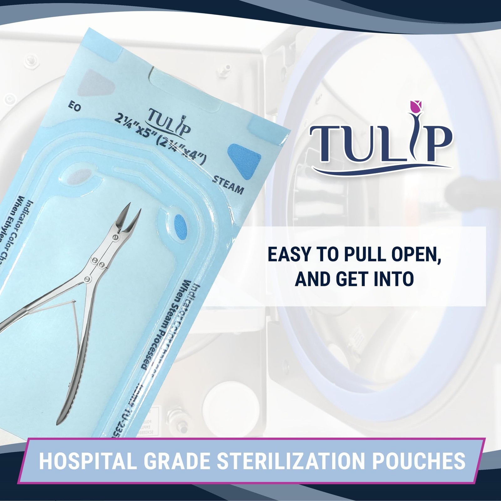 Self Sealing Pouch 3.5″ x 5.25″ 200 Pack Autoclave Sterilizer Bags for Clean…