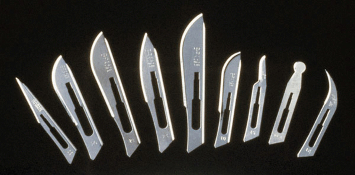 Becton-Dickinson 371215 Bard-Parker Steel Scalpel Blades Sterile #15 50/Bx