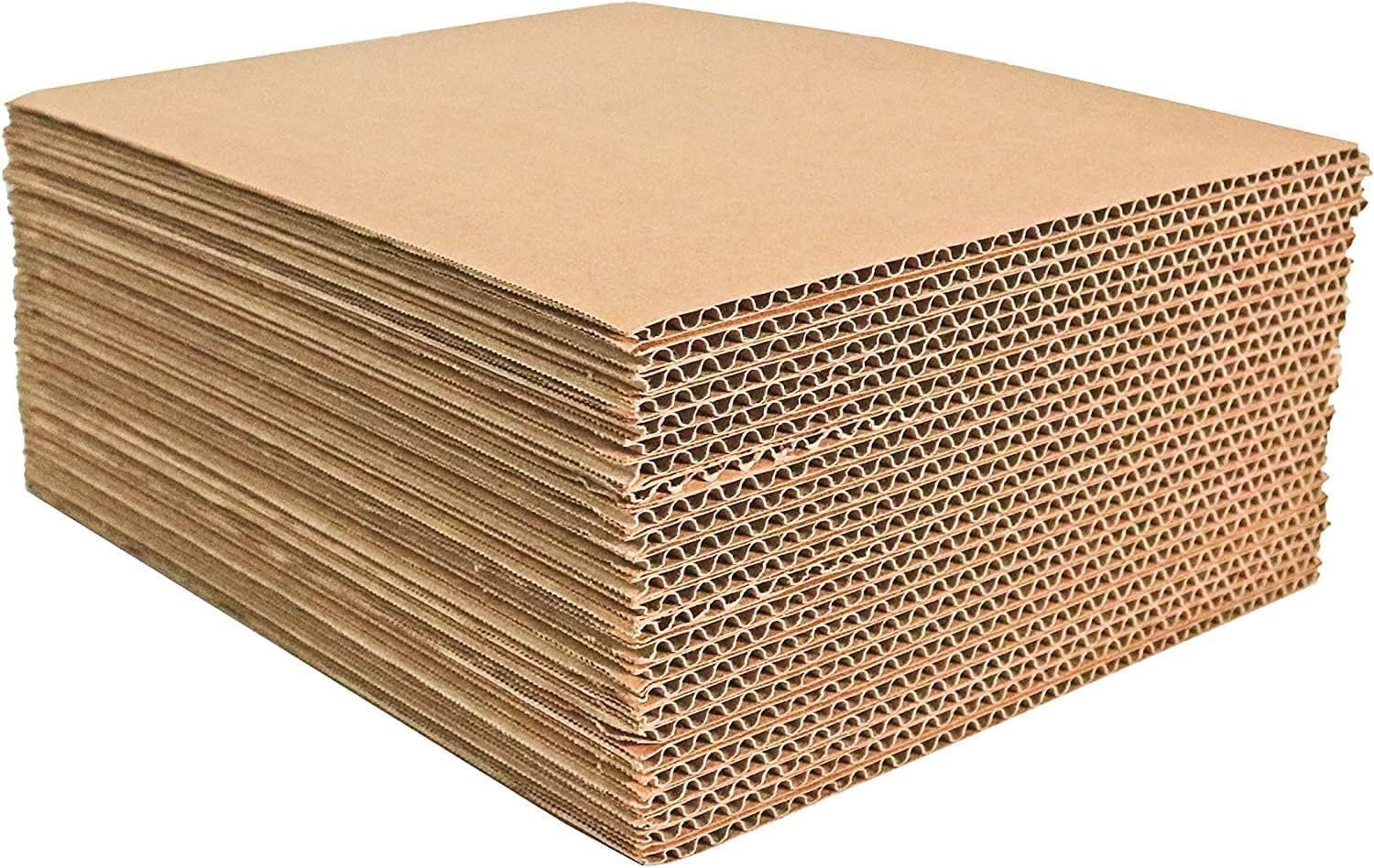 50 12.375×12.375 LP Cardboard Corrugated Pads Inserts Filler Sheet 12.375 x…