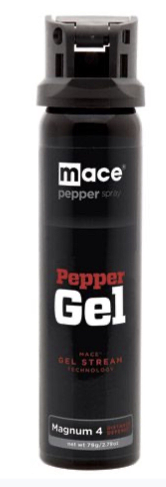 MACE 18 FT MAGNUM 4 POLICE Self DEFENSE Pepper STICKY GEL Spray FLIPTOP Safety
