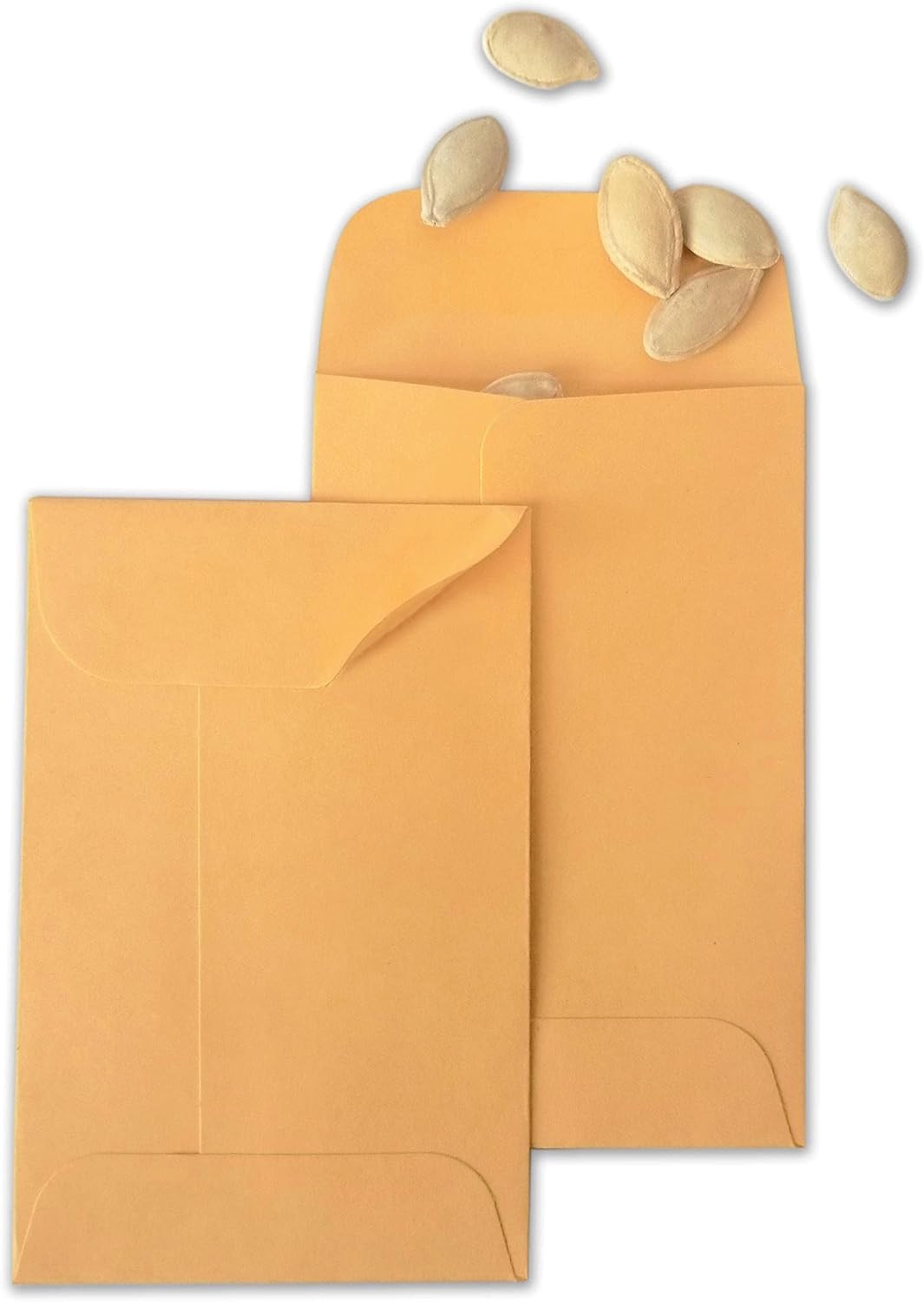 500 PCS #7 Coin Envelopes, 3.5 X 6.5 Inches Brown Kraft Envelopes Classic Small