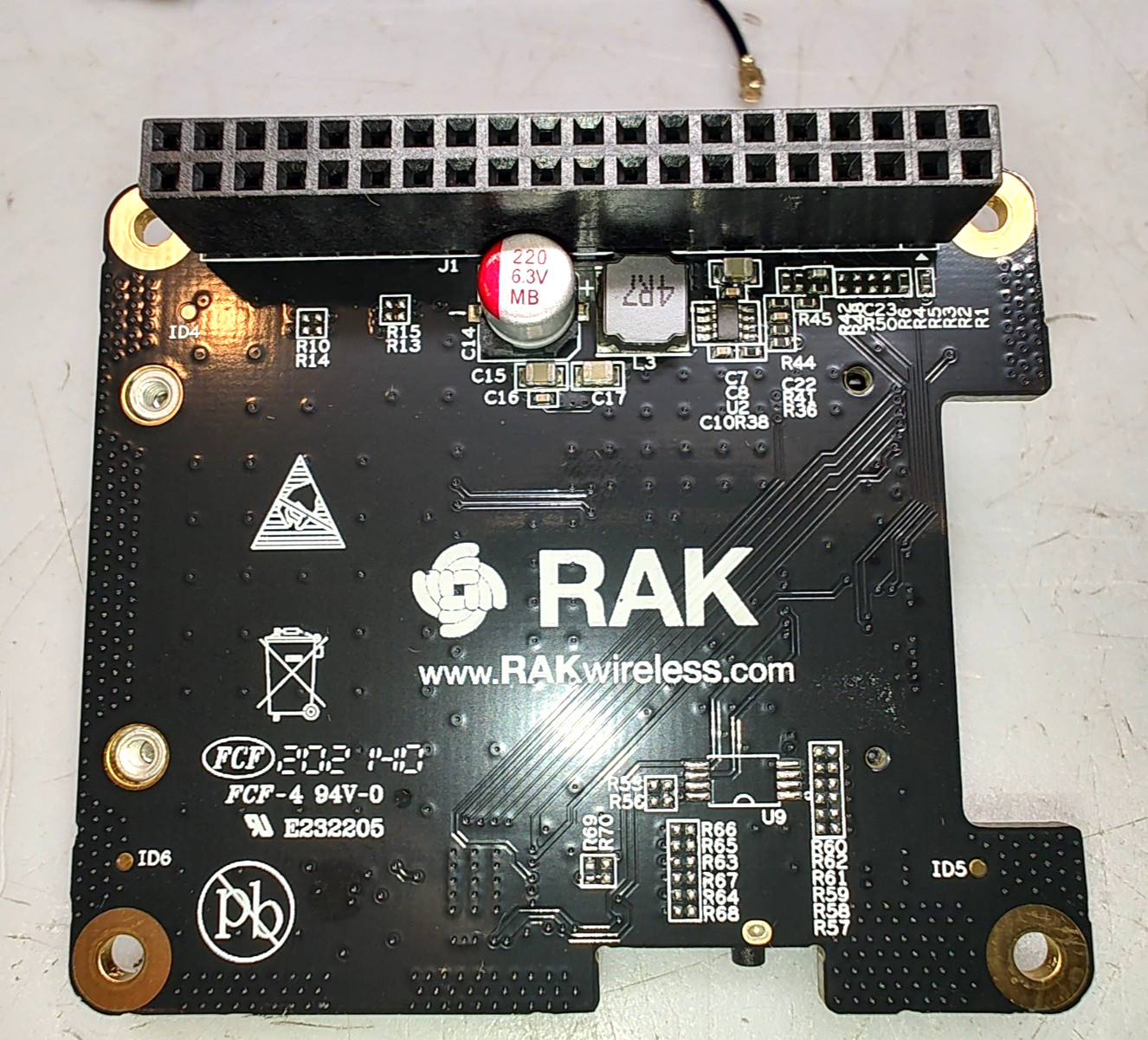 RAK2287 LoRa Concentrator Module 915MHz North America with Pi Hat, Antenna, Jack
