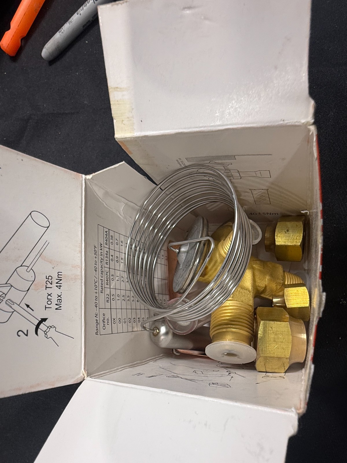 Danfoss 068Z3348 Thermostatic Expansion Valve TE2 TEN2 R134a R513A External NIB