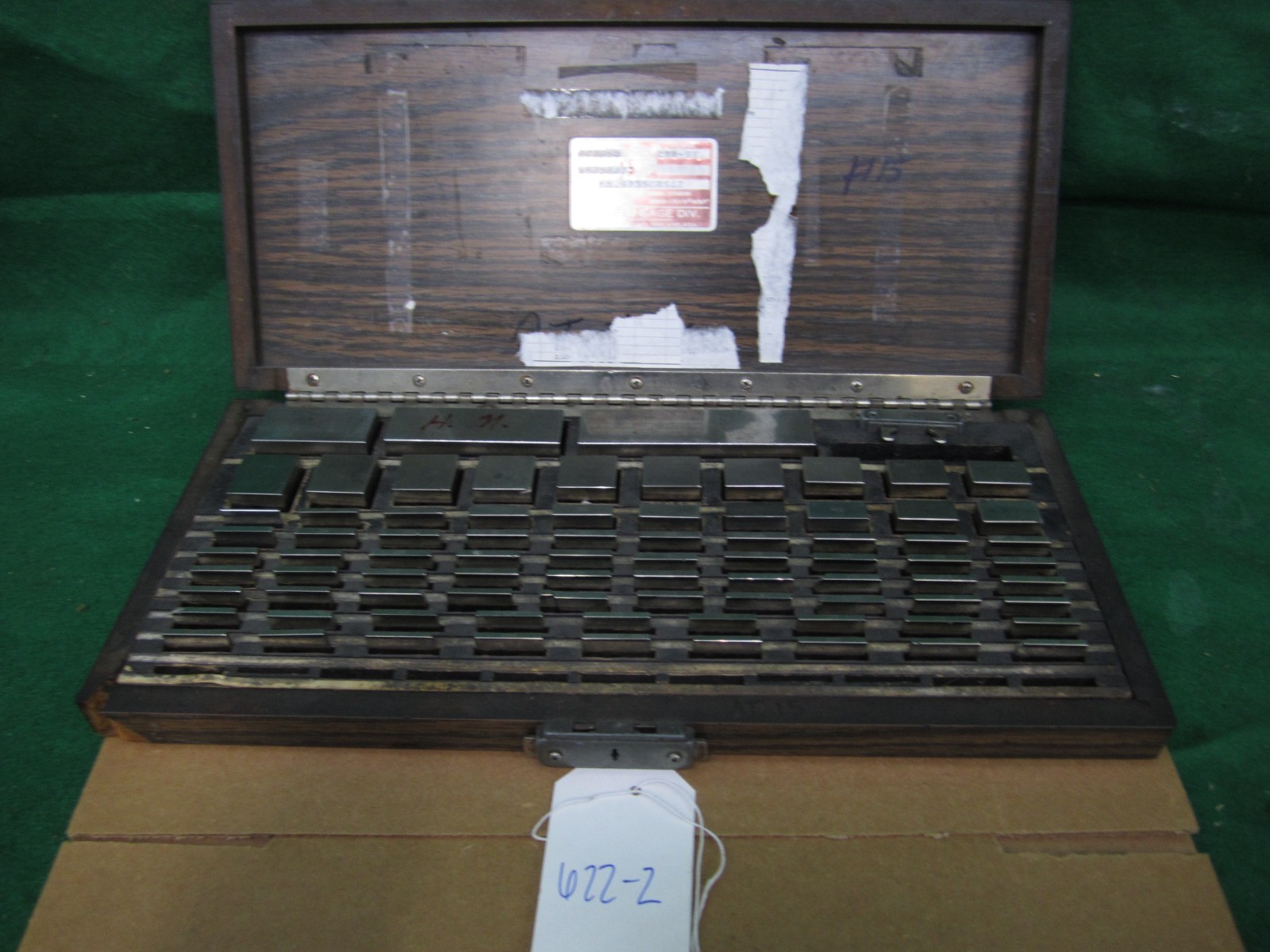 Vintage Starrett Webber Model SCS81A Gage Block Set CROBLOX 622-2