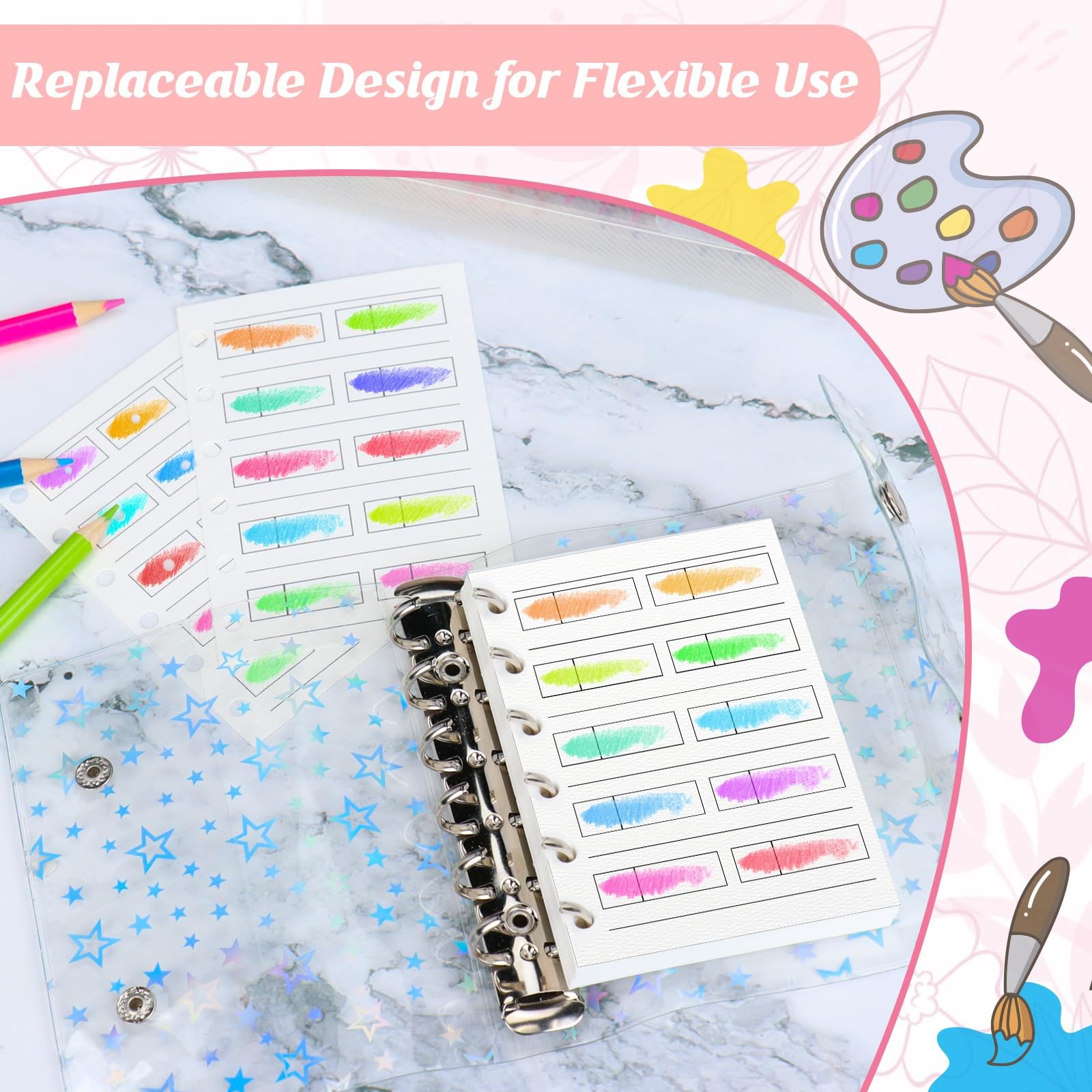 SKLENICE Inner Measure Transparency Swatch Cards
