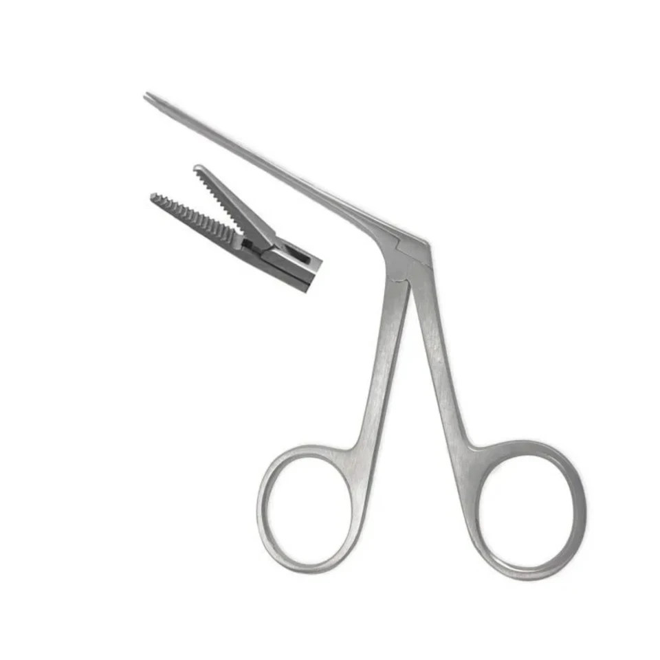 2Pcs Crocodile Alligator Ear Forceps3.5″&6.5″Surgical ENT Instruments