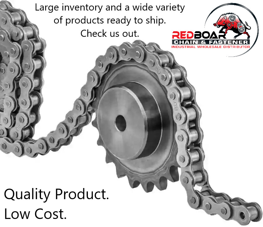 #40NP-100FT Corrosion Resistant Nickel-Plated Roller Chain with 10 Free Links