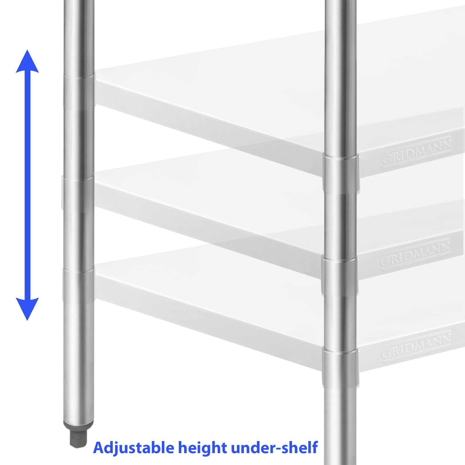 Stainless Steel Work Table 12 x 24 Inches, NSF Commercial Kitchen Prep Table …