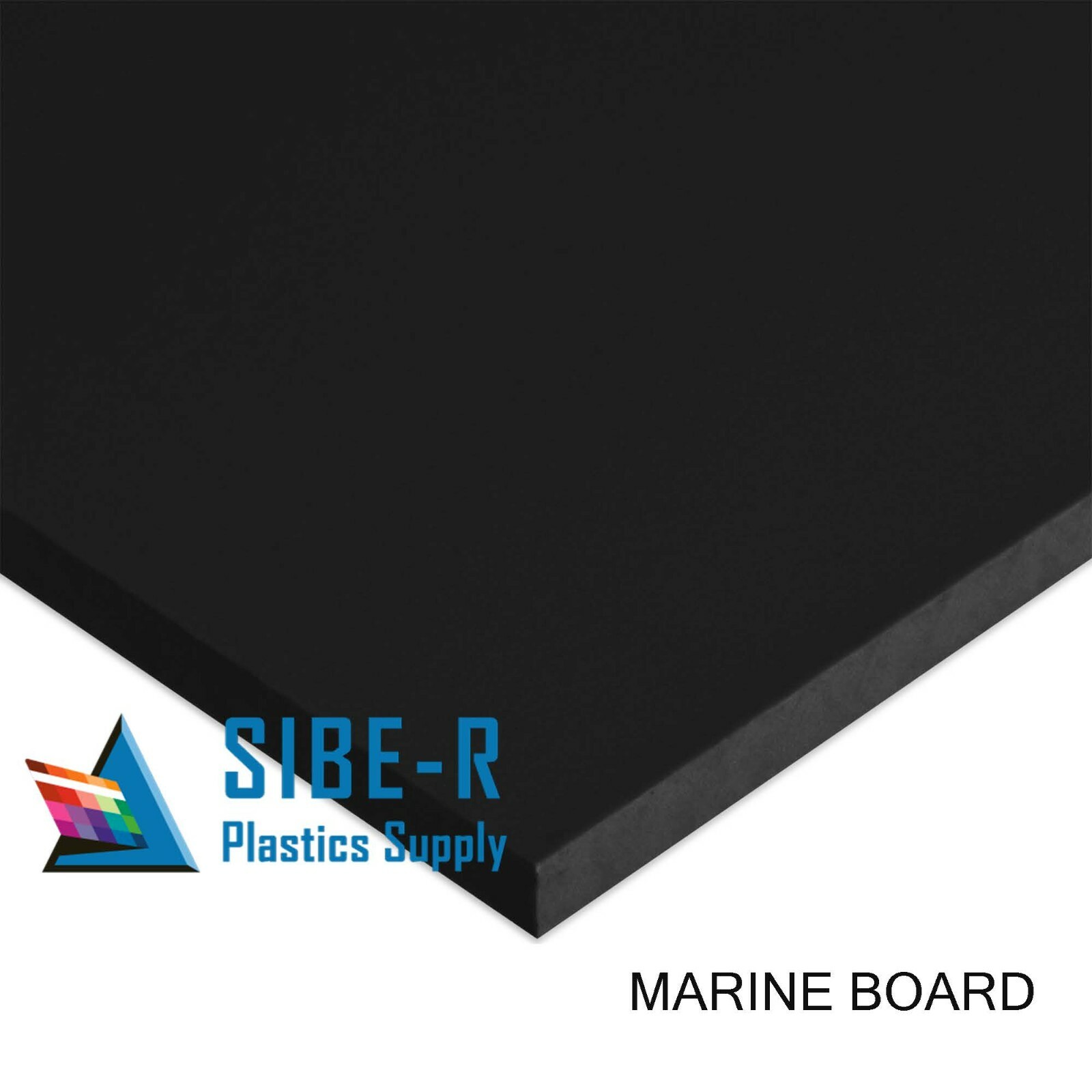 HDPE Marine Board Plastic Sheet – 1/2″ Thick (12mm) – Black – 24″ x 27″