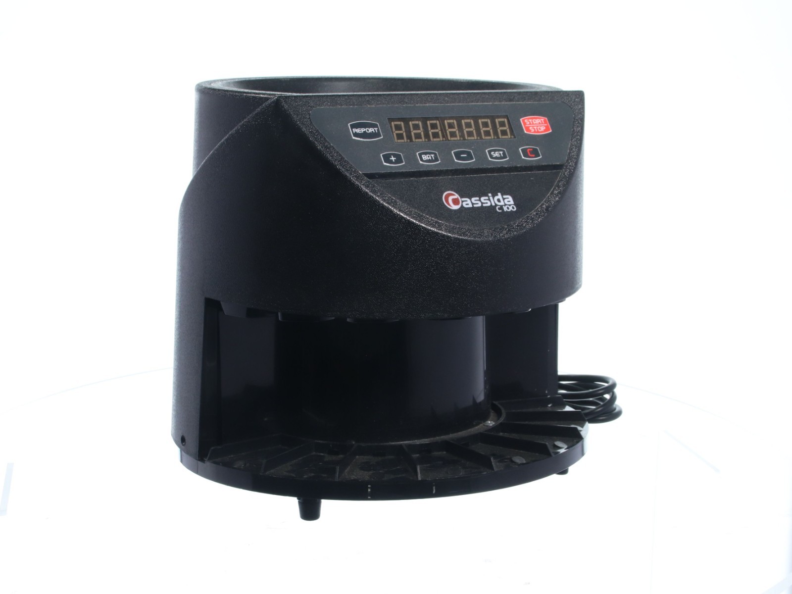 Cassida C100 Digital Coin Counter & Sorter Machine 110V Black – Untested