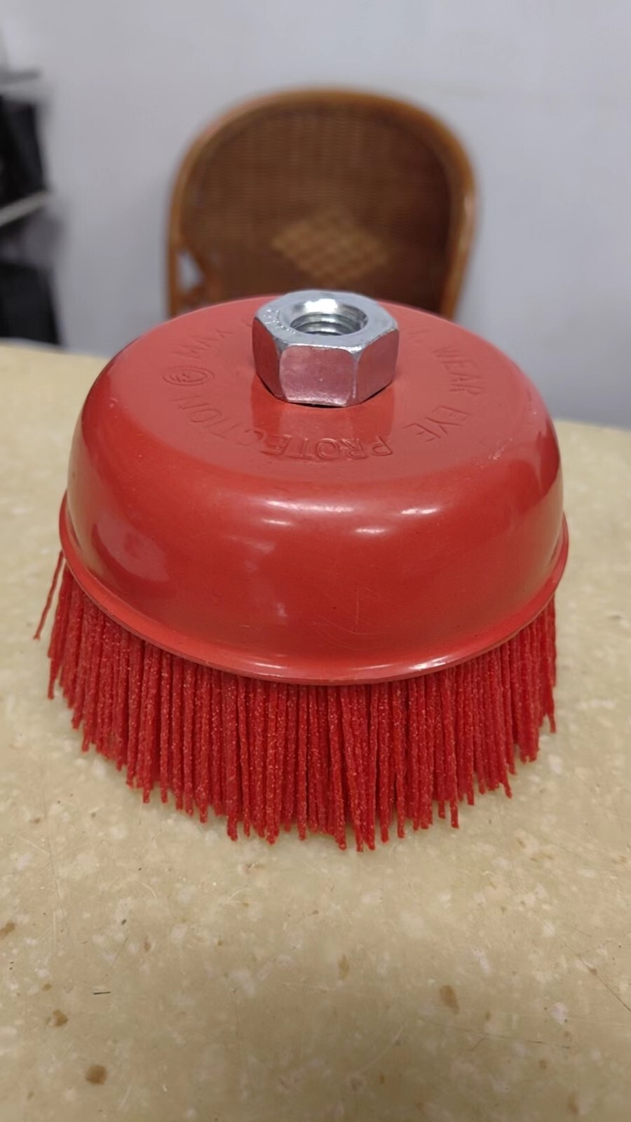 5 Inch Nylon Bristle Cup Brush Grinder Attachment Easy Surface Cleaning