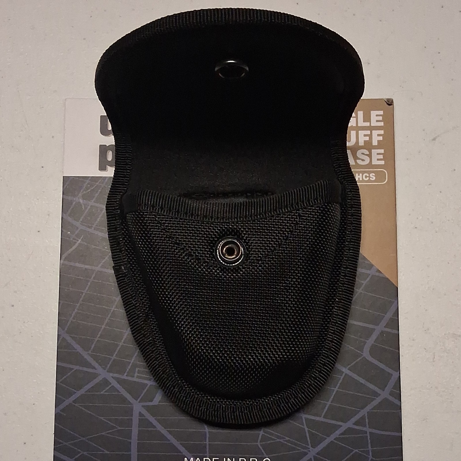 Urban Patrol Single Handcuff Case – Black Ballistic Nylon – NEW (9NY-NP-HCS)
