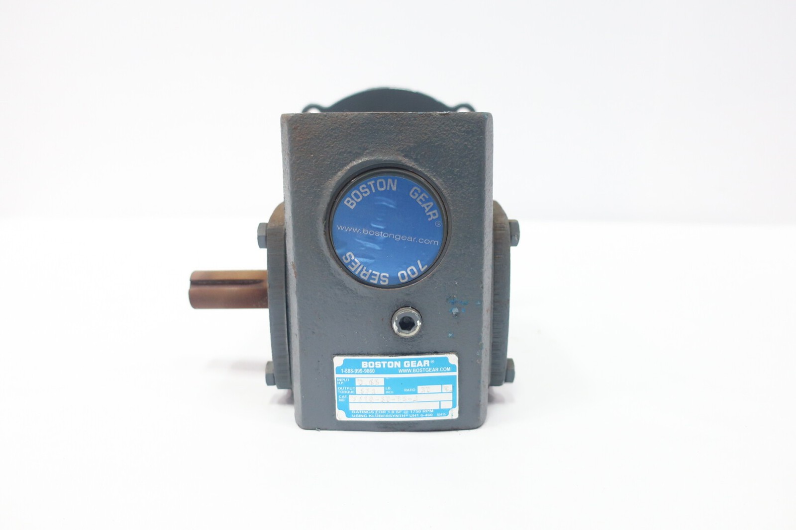 Boston Gear F718-30-B5-J Right Angle Gear Reducer 5/8in 7/8in 0.65hp 30:1