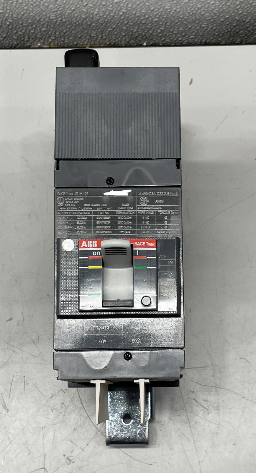 ABB Bolt-On 600Y/347 VACV 60A Circuit Breaker 65kA@480V XT1HU3060AYD000XXX