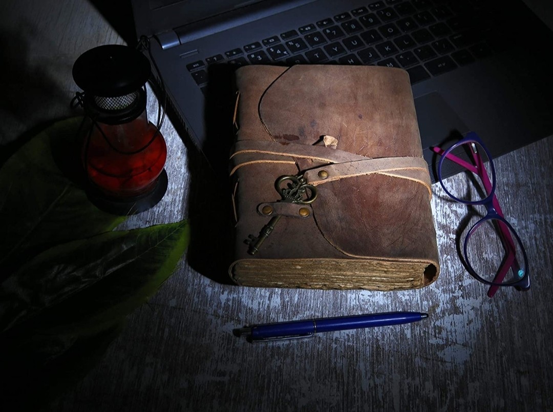 Handmade Leather Bound Diary Rustic Vintage Journal Daily Writing Notebook 6×8