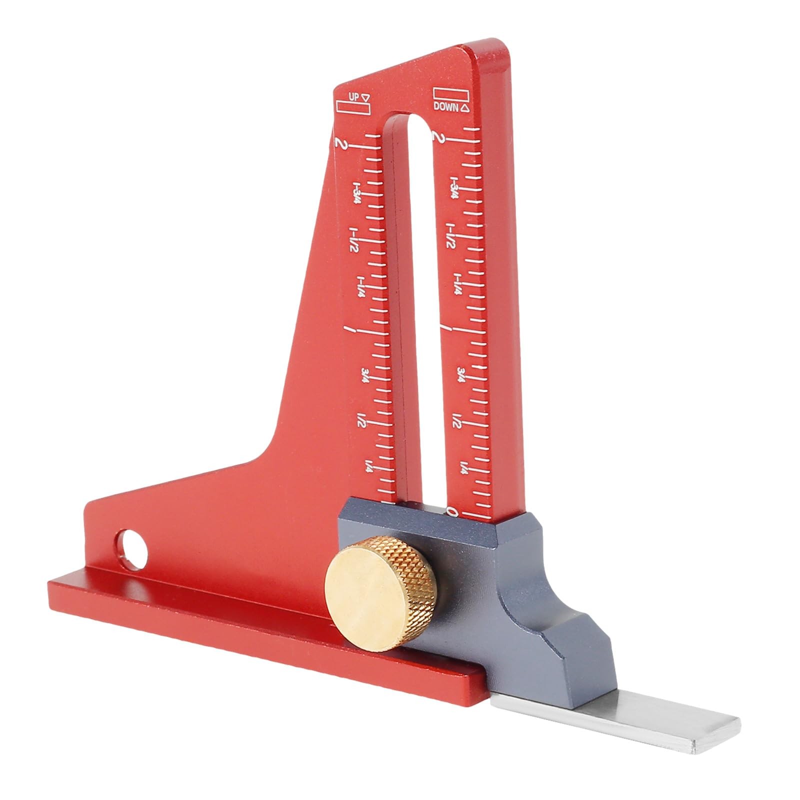 Woodworking Height Gauge, Precision CNC-Machined Depth Measuring Tool, Anodiz…