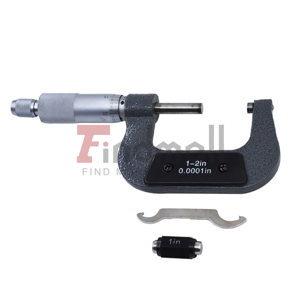 1-2″ Precision Outside Micrometer Carbide Tipped 0.0001″
