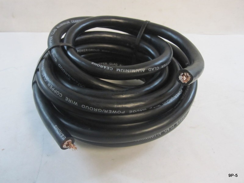 20′ Ground Wire Cable Copper Clad Aluminum Wire Black