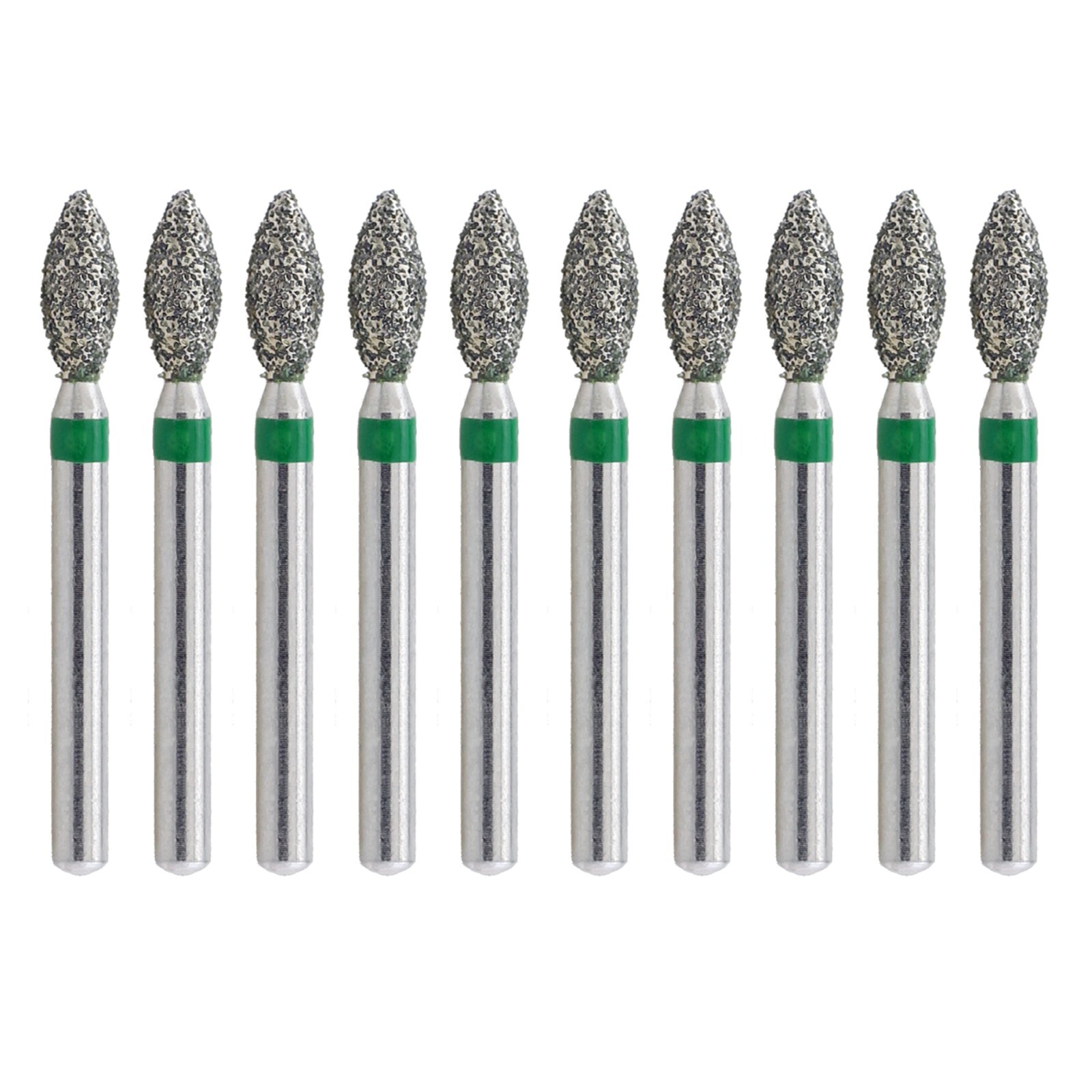 Dental Diamond Burs FG 368/023C Pointed Football Coarse Grit High Speed Burr