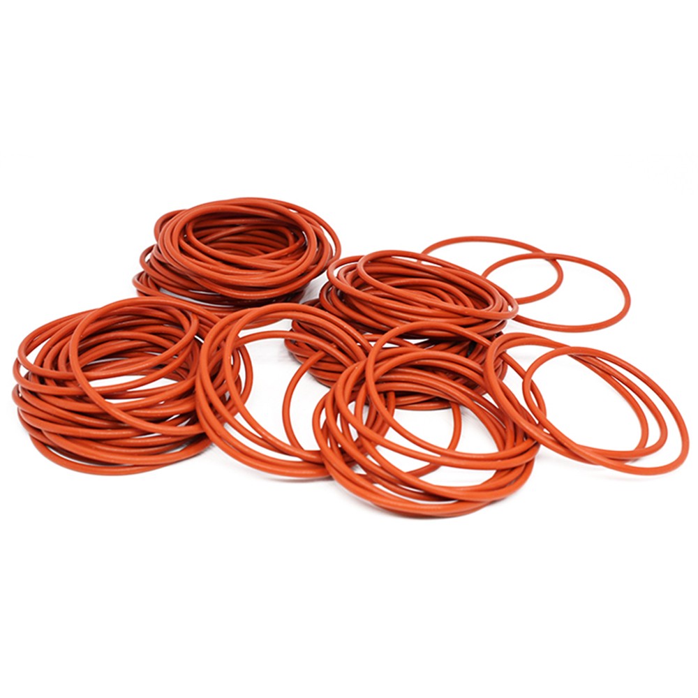 Silicone Rubber O Rings Metric Food Grade 3mm Cross Section 4mm-64mm ID O Ring